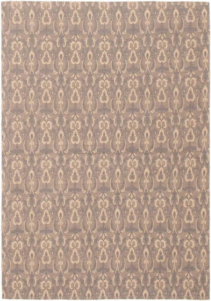 ECARPETGALLERY 4'7" x 6'7" Transitional Collage Handmade Area Rug for Living Room, Dining Room and Bedroom in Grey