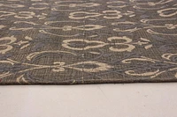 ECARPETGALLERY 4'7" x 6'7" Transitional Collage Handmade Area Rug for Living Room, Dining Room and Bedroom in Grey