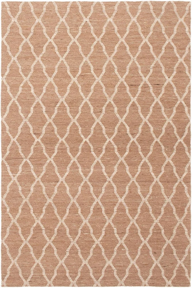 ECARPETGALLERY 5'2" x 7'10"  Transitional Collage Handmade Area Rug for Living Room, Dining Room and Bedroom in Brown