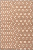 ECARPETGALLERY 5'2" x 7'10"  Transitional Collage Handmade Area Rug for Living Room, Dining Room and Bedroom in Brown