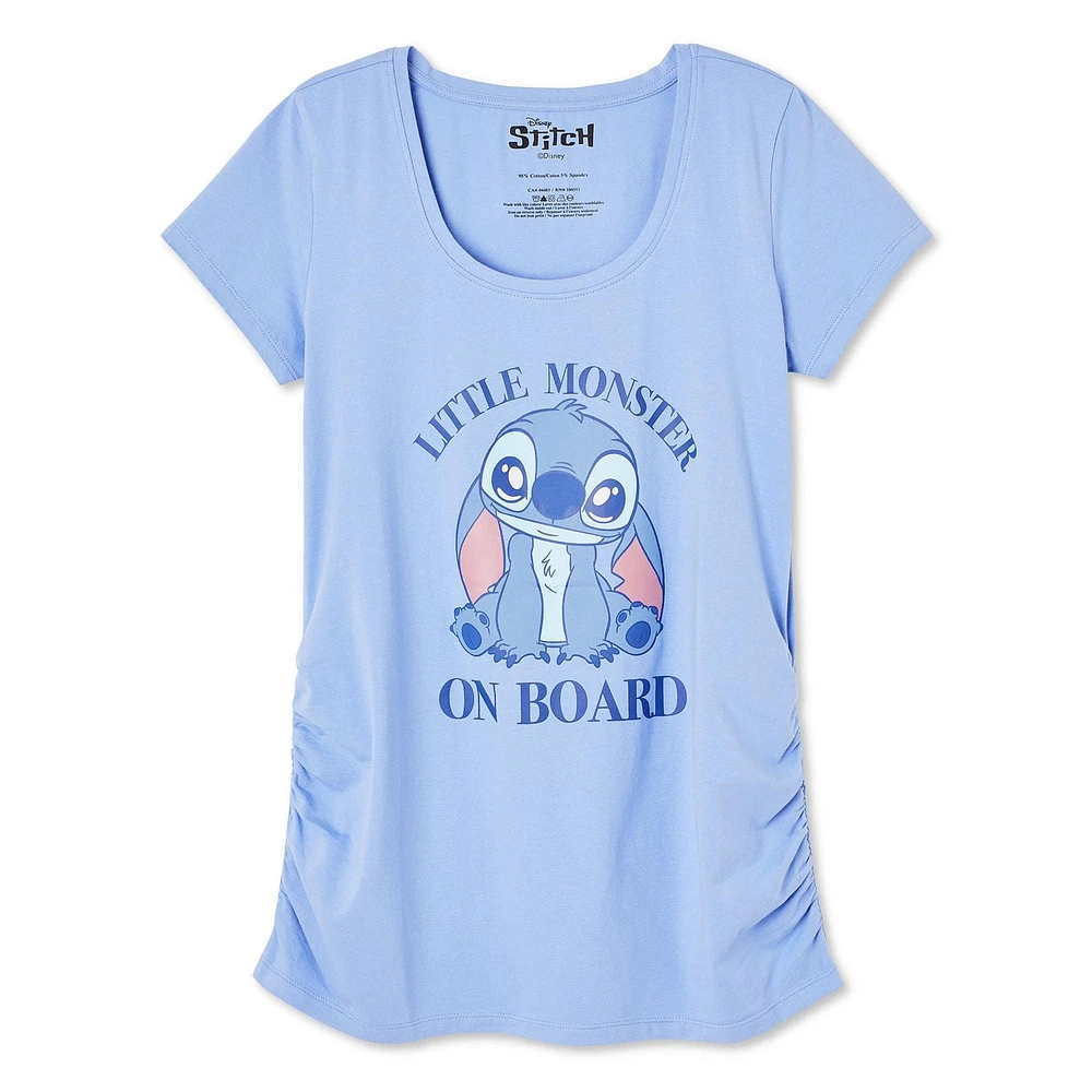 Disney Women's Maternity Stitch Ruched Tee