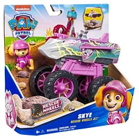 PAW Patrol: Rescue Wheels Skye’s Jet, Toy Truck with Transformation into Jet-Mode and Collectible Action Figure, Kids Toys for Boys & Girls Ages 3+, Skye’s Jet