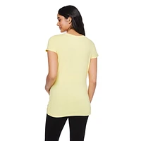 Disney Women's Maternity Mickey Mouse and Friends Ruched Tee