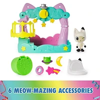 Gabby’s Dollhouse, Pandy Paws Dreamy Balcony Playset, 8-Pieces with Toy Figures, Doll House Accessories & Sensory Play, Kids Toys for Girls & Boys 3+