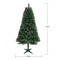 Holiday Time 6' Un-Lit Franklin Fir Christmas Tree-Green