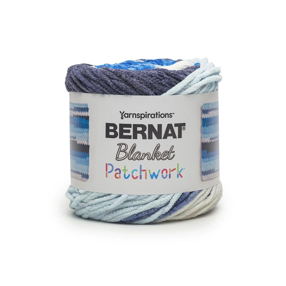 Bernat® Blanket patchwork™ #6 Super Bulky Polyester Yarn, 10.5oz/300g 220 Yards