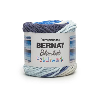 Bernat® Blanket patchwork™ #6 Super Bulky Polyester Yarn, 10.5oz/300g 220 Yards
