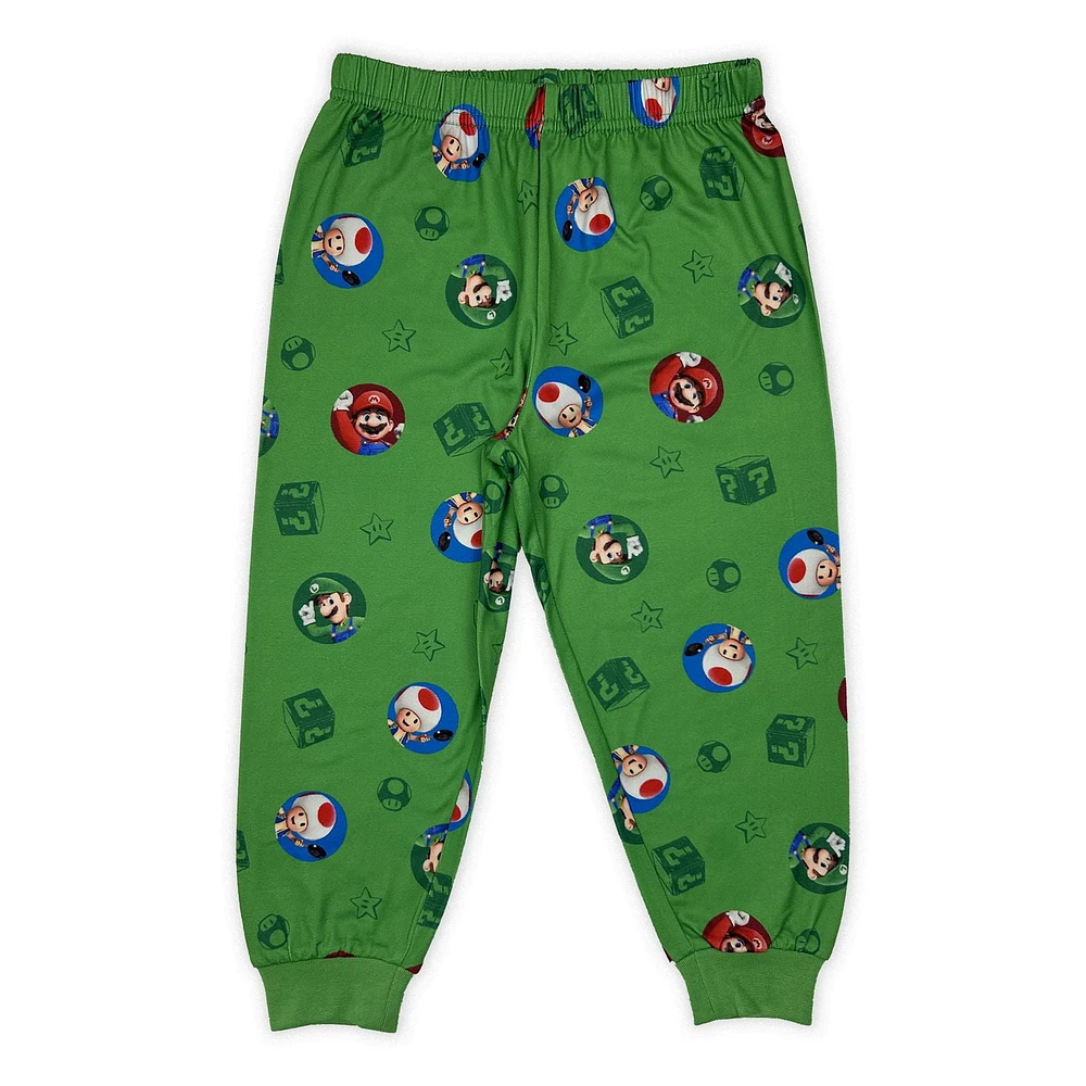 Super Mario Bros Ensemble de pyjama 2 pièces à manches courtes pour garçon