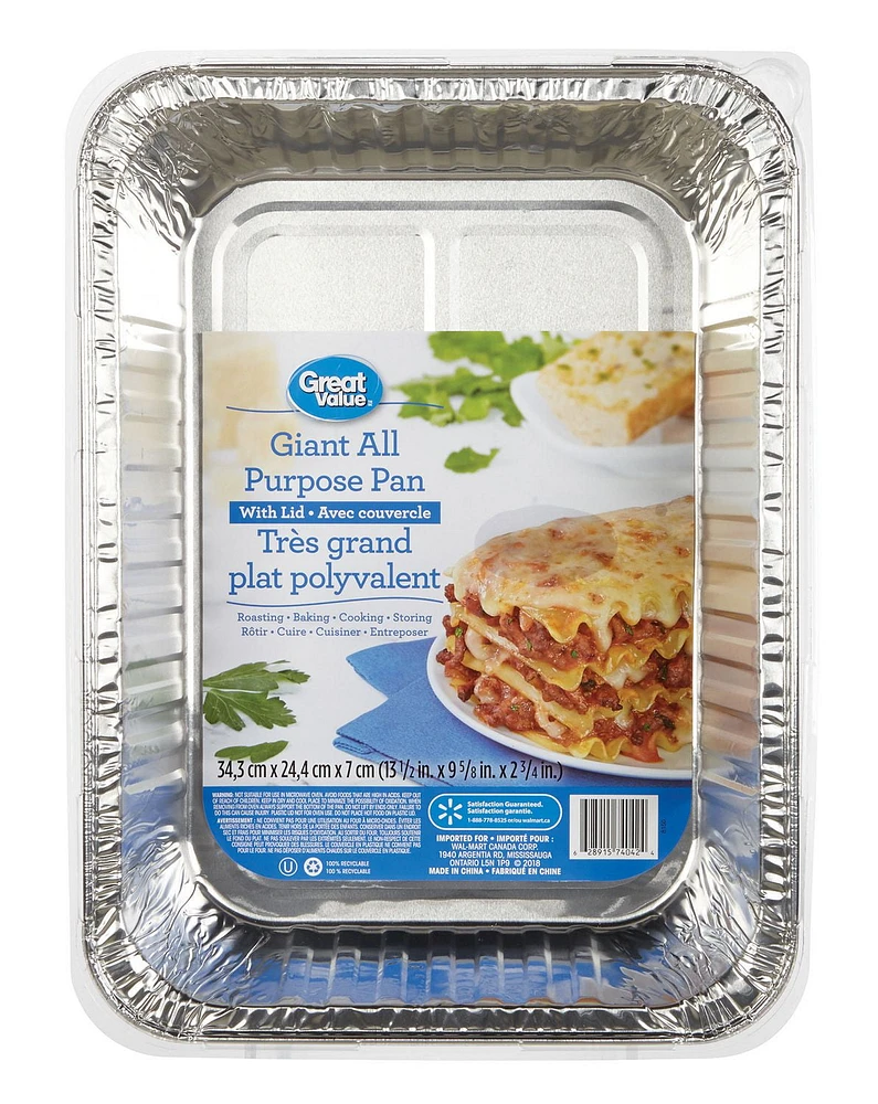 Great Value Giant All Purpose Pan with Lid