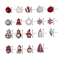 Holiday Time 50-Count Iconic Symbols of Christmas Shatterproof Christmas Ornaments