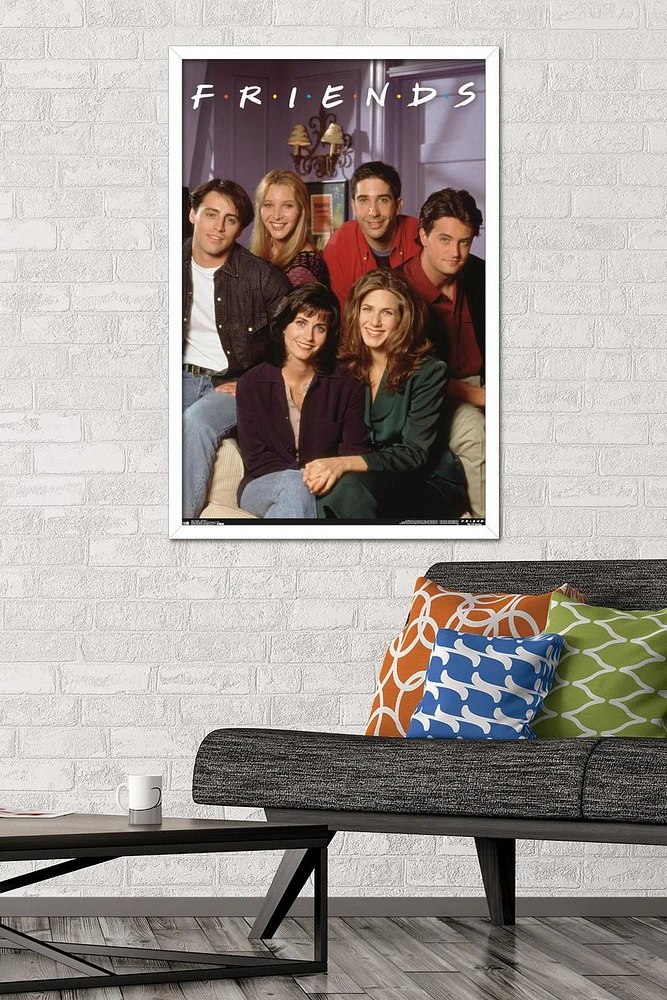 Friends - Apartment Wall Poster, 22.375" x 34" Framed