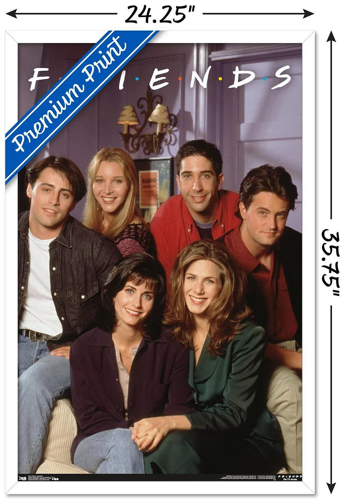 Friends - Apartment Wall Poster, 22.375" x 34" Framed