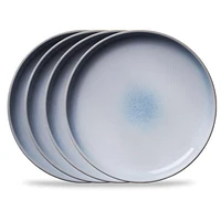 Corelle® Stoneware Dinner Plates, Nordic Blue, Reactive Glaze, 4-pack, 4pk dinner plates