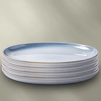 Corelle® Stoneware Dinner Plates, Nordic Blue, Reactive Glaze, 4-pack, 4pk dinner plates