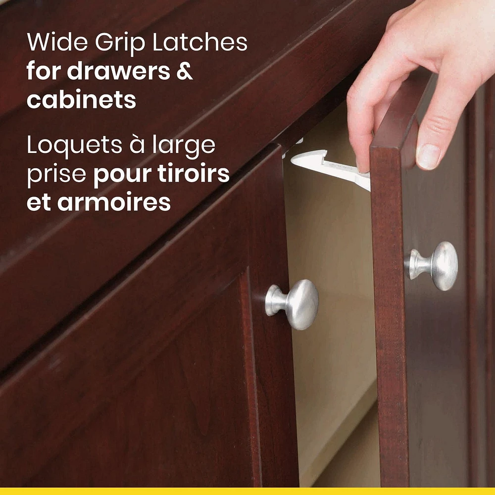 Verrou à prise large pour armoire et tiroir de Safety 1st
