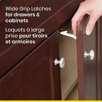 Verrou à prise large pour armoire et tiroir de Safety 1st