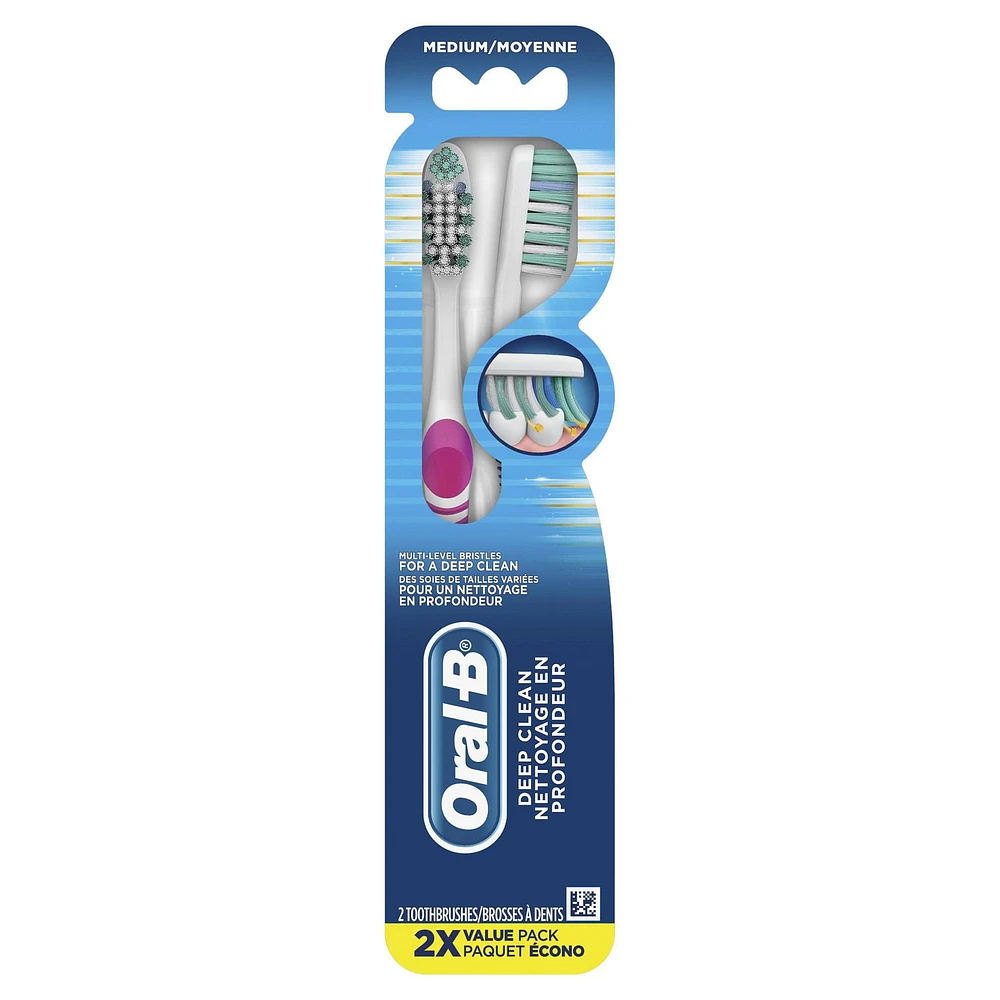 Oral-B Complete Deep Clean Toothbrushes, Medium