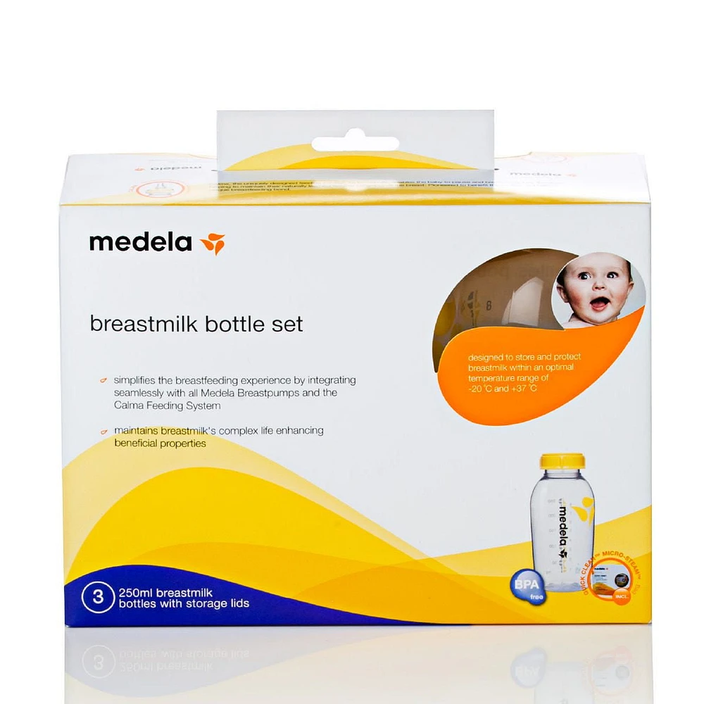 Medela 3 Breast milk 250ML BOTTLES