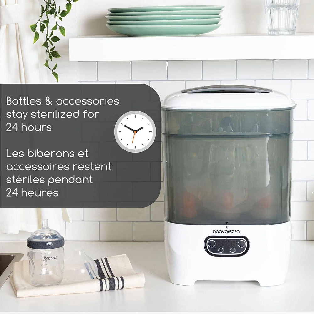 Baby Brezza One Step Baby Bottle Sterilizer And Dryer Advanced - White, 4 in 1 functionality