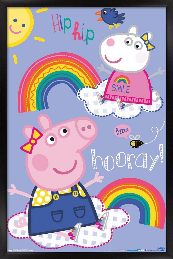 Peppa Pig - Hooray Wall Poster, 22.375" x 34"