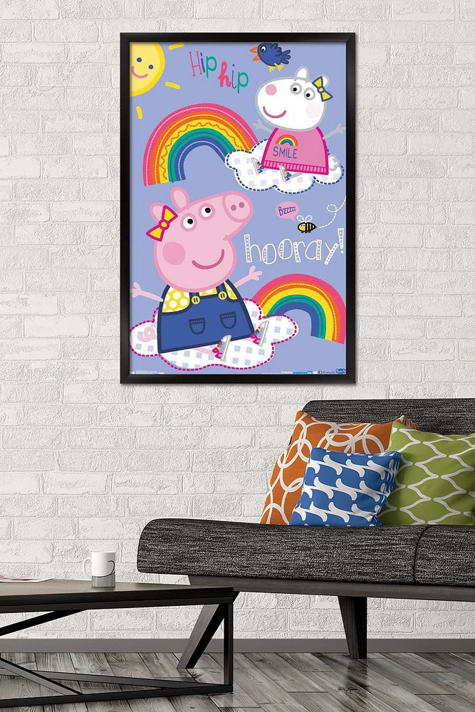 Peppa Pig - Hooray Wall Poster, 22.375" x 34"