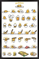 Gudetama - Grid Wall Poster, 14.725" x 22.375" Framed