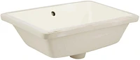 18.25-in. W CUPC Rectangle Bathroom Undermount Sink Set In Biscuit