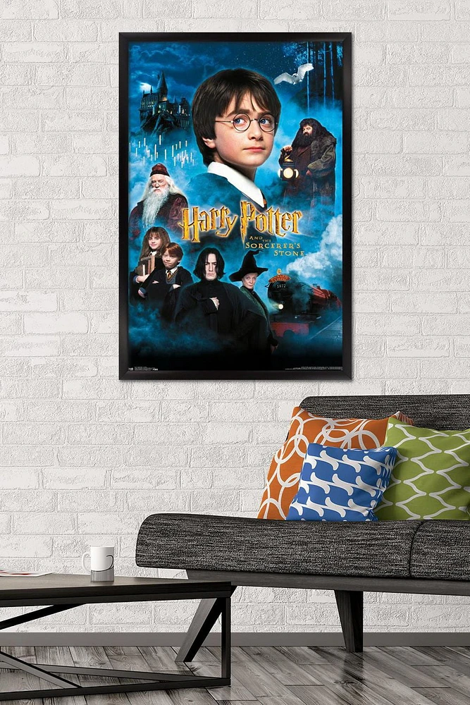 Harry Potter and the Sorcerer's Stone - Candles One Sheet Wall Poster, 22.375" x 34" Framed