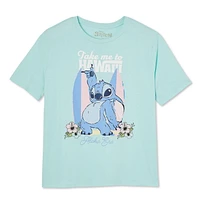 T-shirt Stitch Disney Plus pour femmes Tailles 1X-4X