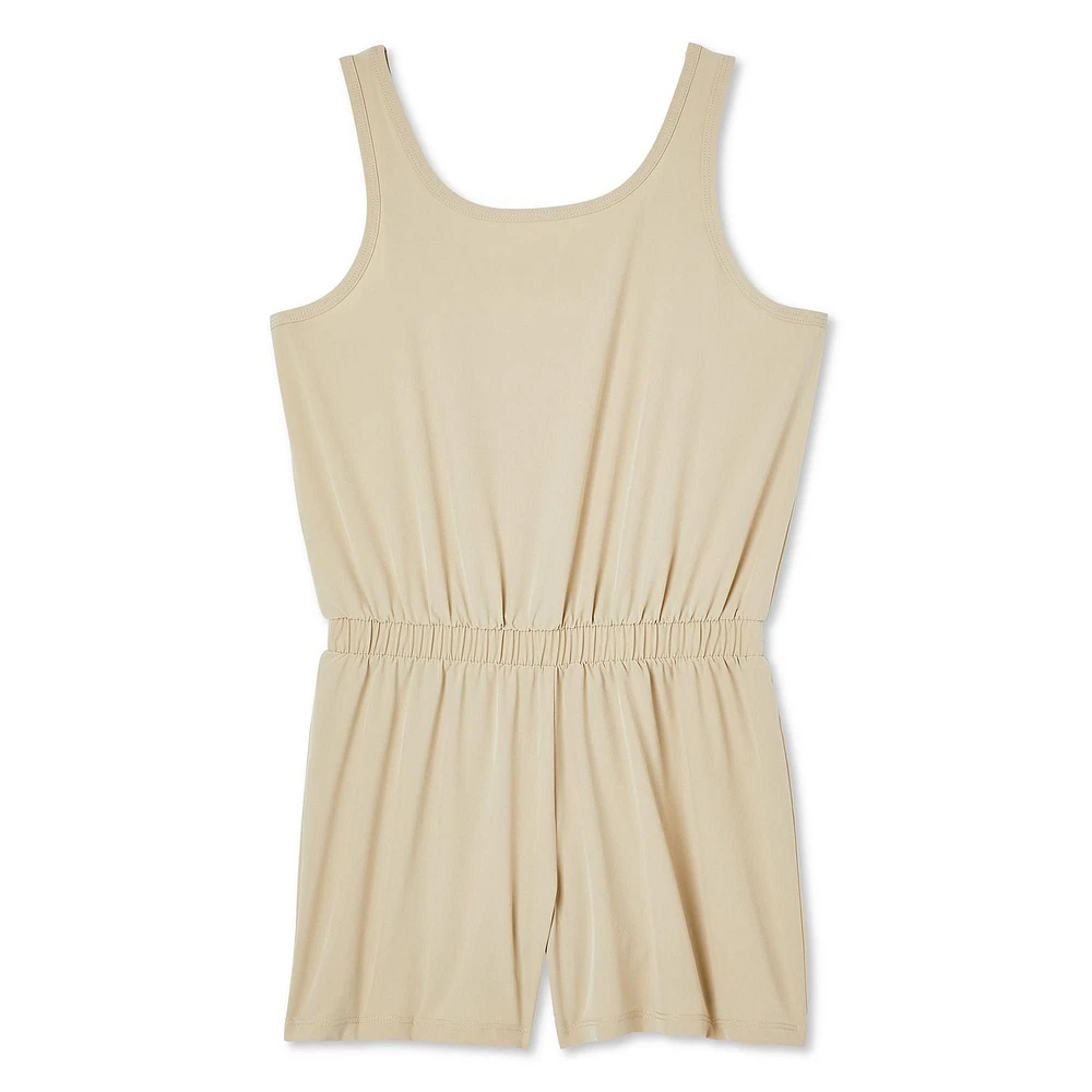 Athletic Works Girls' Active Romper, Sizes XS-XL