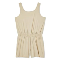 Athletic Works Girls' Active Romper, Sizes XS-XL