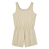 Athletic Works Girls' Active Romper, Sizes XS-XL