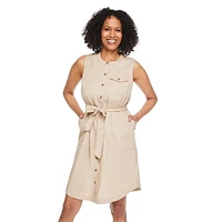 Robe à boutons sans manches Iyla pour femmes Tailles P-TTG
