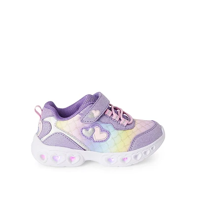 Athletic Works Toddler Girls' Light-Up Sneakers, Wide Width Sizes 7-10
