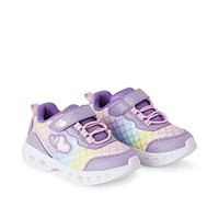 Athletic Works Toddler Girls' Light-Up Sneakers, Wide Width Sizes 7-10