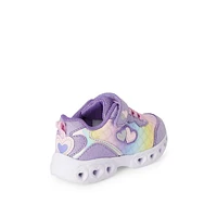 Athletic Works Toddler Girls' Light-Up Sneakers, Wide Width Sizes 7-10