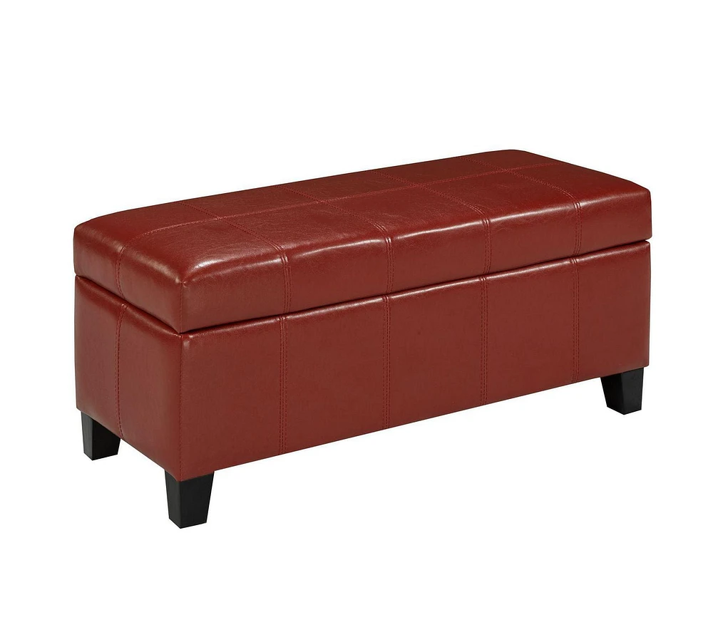 Ambar Storage Ottoman, Red