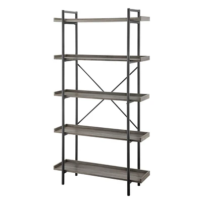 Manor Park 8 Shelf Industrial Bookcase and Storage Shelf