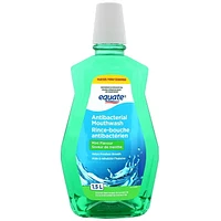 Equate Rince-bouche antibactérien Saveur de menthe originale Format économique Equate Rince-bouche antibactérien Format économique 1,5 L- Aide à rafraîchir l'haleine