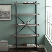 Manor Park 8 Shelf Industrial Bookcase and Storage Shelf