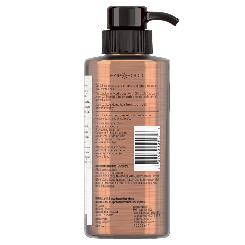 Hair Food Avocado & Argan Oil Sulfate Free Conditioner, Dye Free Smoothing, 300 mL