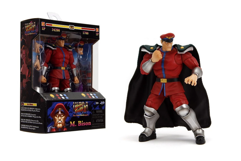 Jada Toys STREET FIGHTER II ACTION FIGURE - M. Bison