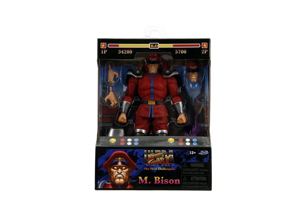 Jada Toys STREET FIGHTER II ACTION FIGURE - M. Bison