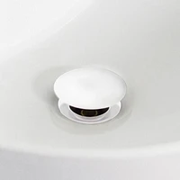 19.5-in. W CUPC Oval Bathroom Undermount Sink Set In White - White Hardware - Overflow Drain Incl. AI-20383