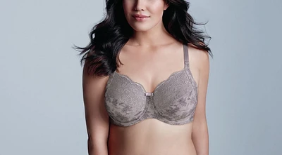 WonderBra Plus Printed Full Support Underwire Lace Top Cup Bra, Size 40C - 44DD