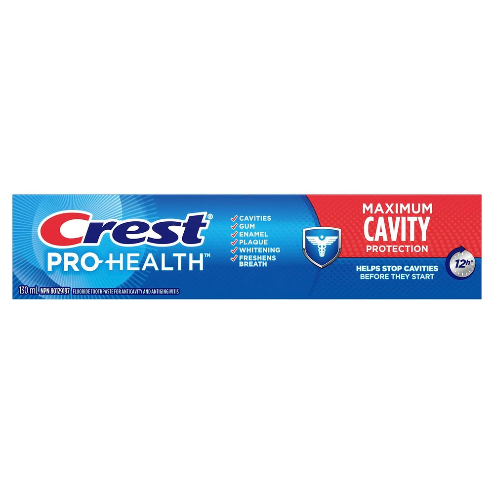 Crest Pro-Health Maximum Cavity Protection Toothpaste, 130ML