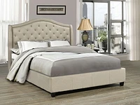 Gabriel King Platform Bed, Beige