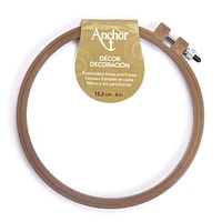 Anchor DÃ©cor Embroidery Hoop & Frame 8-Inch, Holds fabric securely in place.