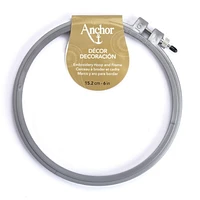 Anchor DÃ©cor Embroidery Hoop & Frame 8-Inch, Holds fabric securely in place.