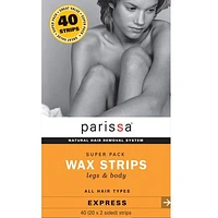 Parissa Wax Strips Super Pack Legs & Body 40ct